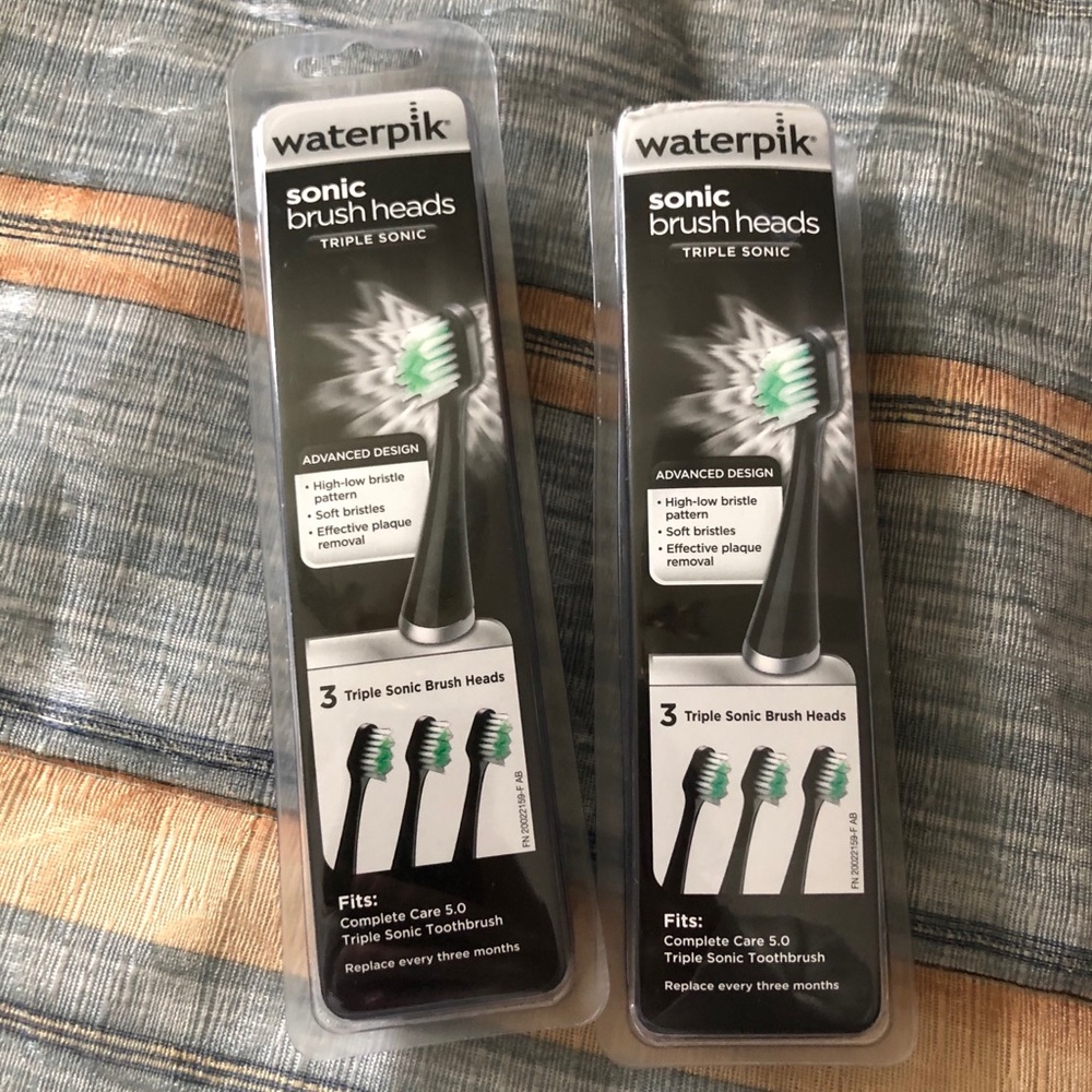 Water pic sonic tooth brushheads